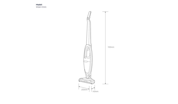 Electrolux Q66 Self-Standing Cordless Vacuum Cleaner WQ61-1OGG