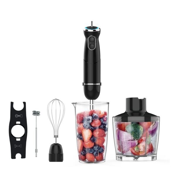 Handheld Hand Blender 1000W Immersion Blender Mixer with Attachments: Stainless Steel Blade With 6 in 1 Hand Blender