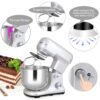 Kitchen Stand Mixer 5QT Bowl 220V Electric Food Mixer 6 Speeds Kitchen Mixer for Daily Use with Egg Whisk Dough Hook Flat Beater