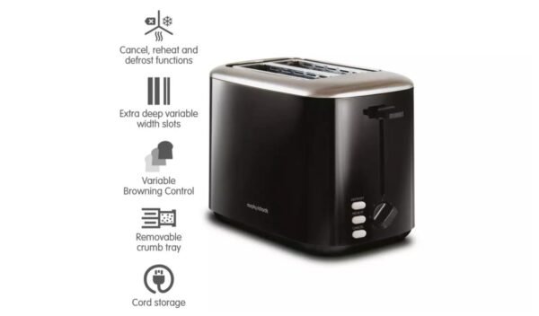 Morphy Richards Equip 2 Slice Toaster - Black (222064)