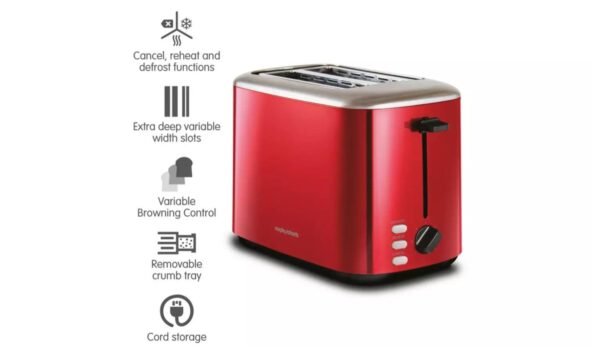 Morphy Richards Equip 2 Slice Toaster - Red (222066)