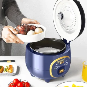 DESSINI ITALY 1.8L Electric Rice Cooker Non Stick Aluminium Inner Pot with Steamer Pengukus Periuk Nasi Elektrik