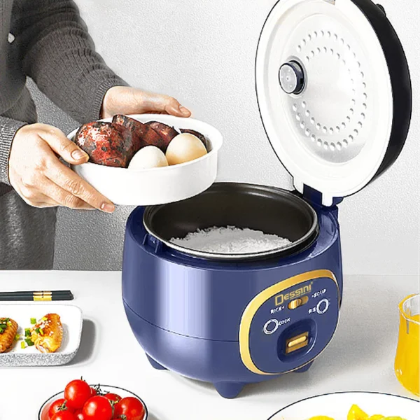 DESSINI ITALY 1.8L Electric Rice Cooker Non Stick Aluminium Inner Pot with Steamer Pengukus Periuk Nasi Elektrik