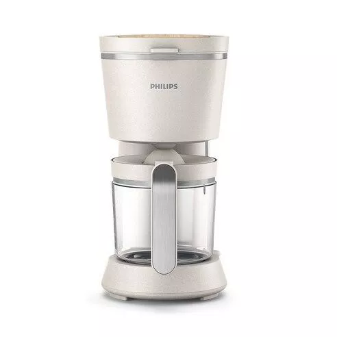 Philips HD5120 00 Filter Coffee Maker Organic 100% Sustainable Drip Stop Shut-Off Function Glass Cream Direct From Korea